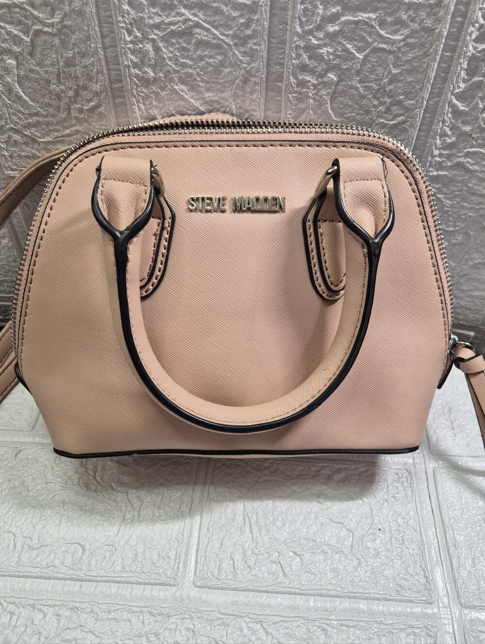 Steve Madden Bfaith Blush Pink Small Handbag Purse Crossbody Adjustable Strap